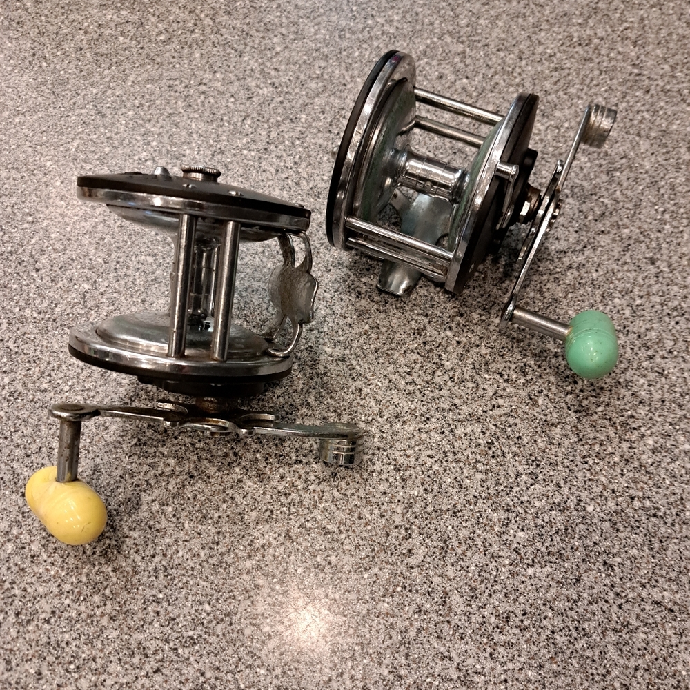2 Antique Penn Long Beach 60 Reels, Circa 70-79